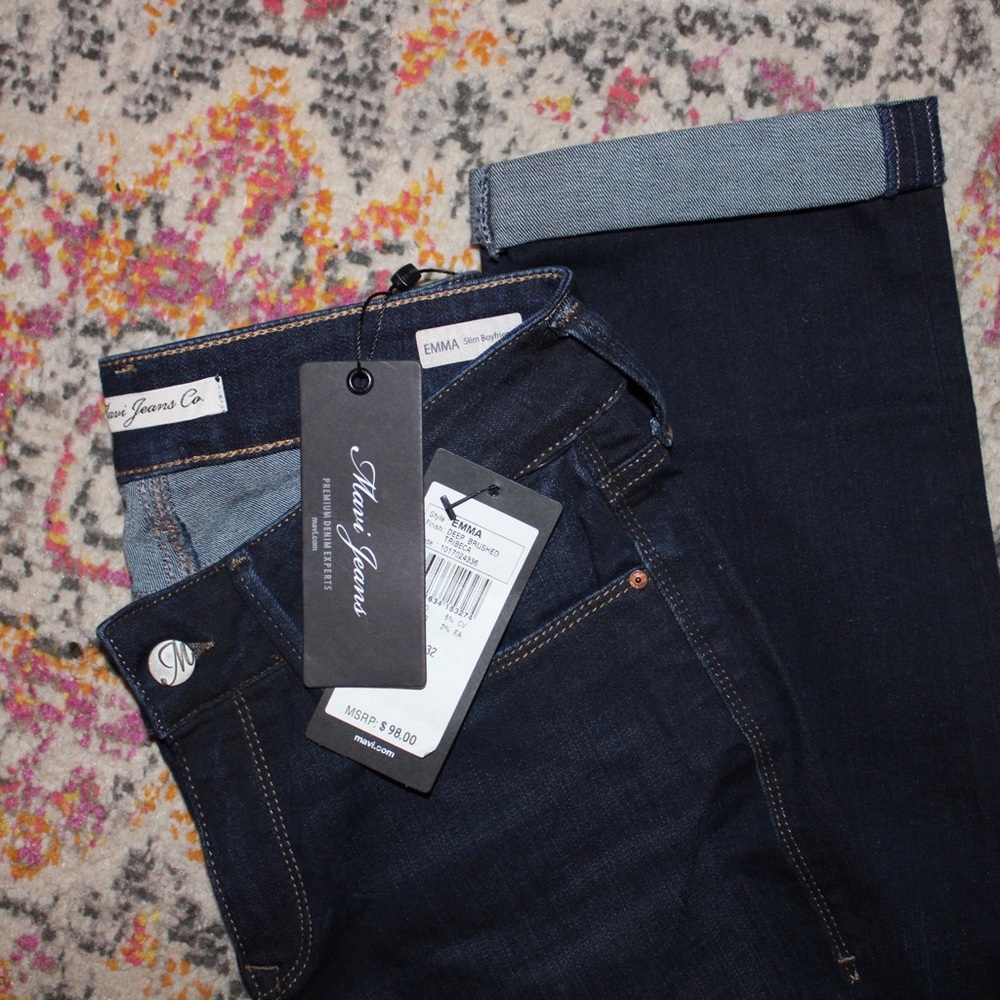 SOLD NWT Mavi Dark Cuffed Jeans